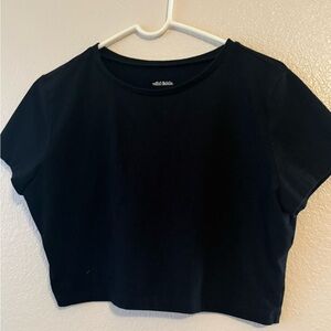 Wild Fable Midnight Black Crop Top